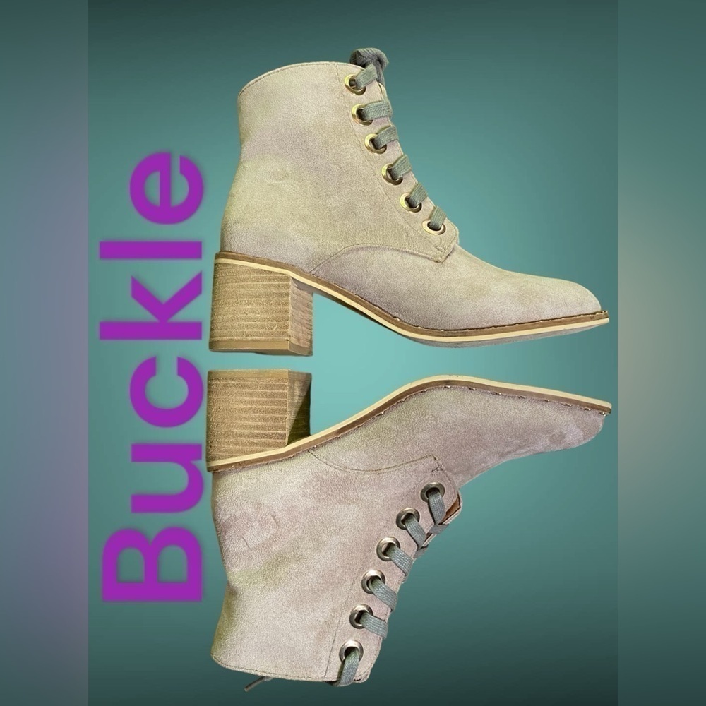 Beast boot from Buckle. Taupe color w/coppery gold detail 2.5” heel. size 6 NWOB